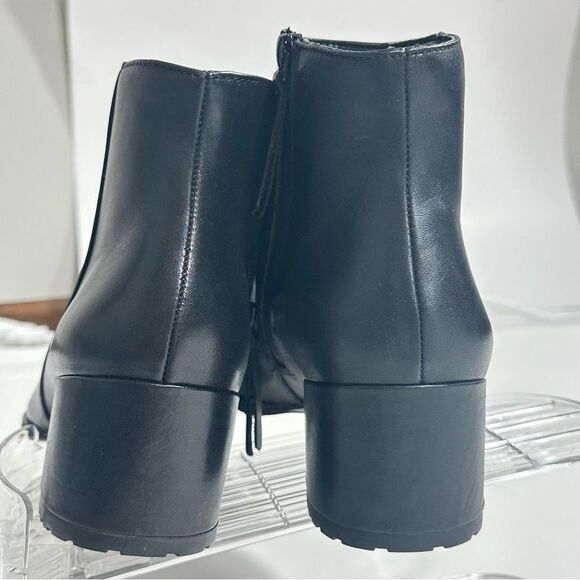 Naturalizer Bay Boots Womens 9W Black Leather Weatherproof Ankle Bootie New - Picture 10 of 16